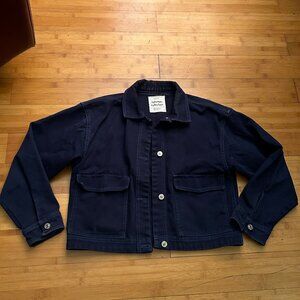 Zara Kids Navy Cropped Chore Coat Size 13/14 M